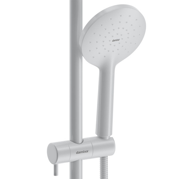 Душевая система без смесителя Damixa Jupiter 977000200 монтаж настенная без термостата белый