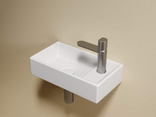 Раковина подвесная прямоугольная Ceramica Nova Element CN6051LMW фарфор цвет белый матовый