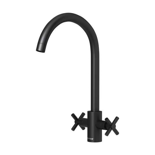Смеситель для кухни Damixa Neo Classic 240000000 без подключения к фильтру черный
