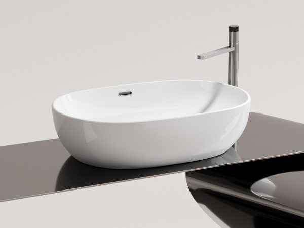 Раковина накладная овальная Ceramica Nova Element CN6064 фарфор цвет белый