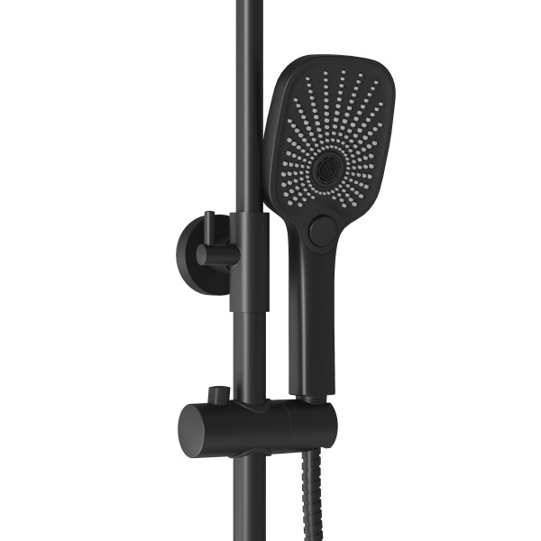 Душевая система со смесителем Grossman Advans 500.K35.09.210 монтаж настенная без термостата черный