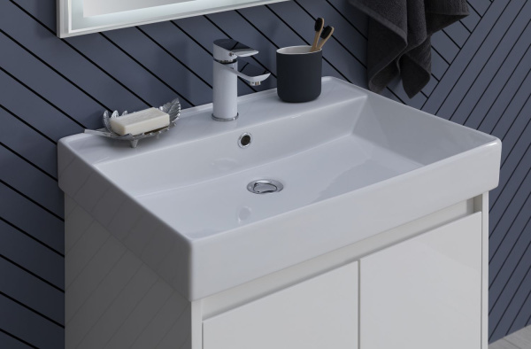 Раковина мебельная прямоугольная Aquanet Латина 00242905 керамика цвет белый