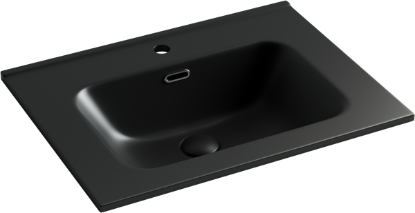 Раковина мебельная прямоугольная Ceramica Nova Element CN7001MB фарфор цвет черный матовый