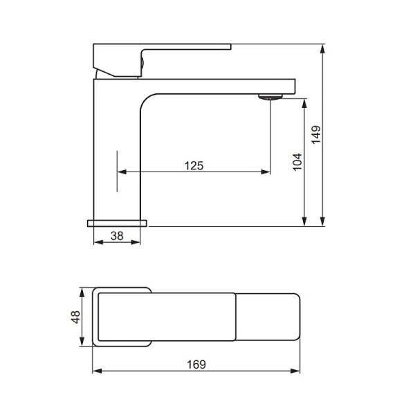 Смеситель для раковины Damixa Gala 530210500 розовое золото матовое