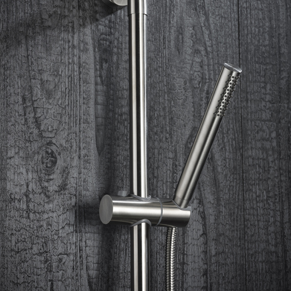 Душевая система со смесителем Newform X-Steel 316 69650X.50.050 монтаж настенная с термостатом stainless steel