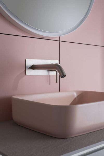 Раковина накладная прямоугольная Allen Brau Fantasy 4.11021.SM керамика цвет розовый