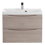 Тумба под раковину подвесная BelBagno Marino MARINO-600-2C-SO-RG-P 60 см  2 ящика цвет Rovere Grigio 