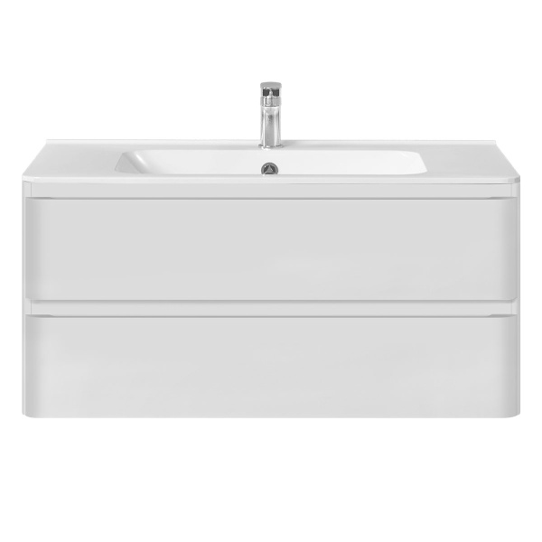 Тумба  подвесная Vincea Vico VMC-2V100GW 100 см  2 ящика цвет G.White 