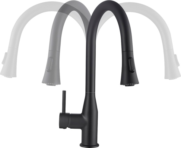 Смеситель для кухни Timo Saona 2336/03FL без подключения к фильтру черный