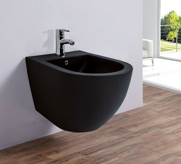 Биде подвесное Esbano Garcia ESVBGARCBM фаянс, цвет черный матовый