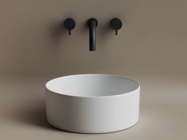 Раковина накладная круглая Ceramica Nova Element CN6032MW фарфор цвет белый матовый