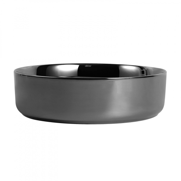 Раковина  круглая Abber Bequem AC2109GS фаянс цвет серебро