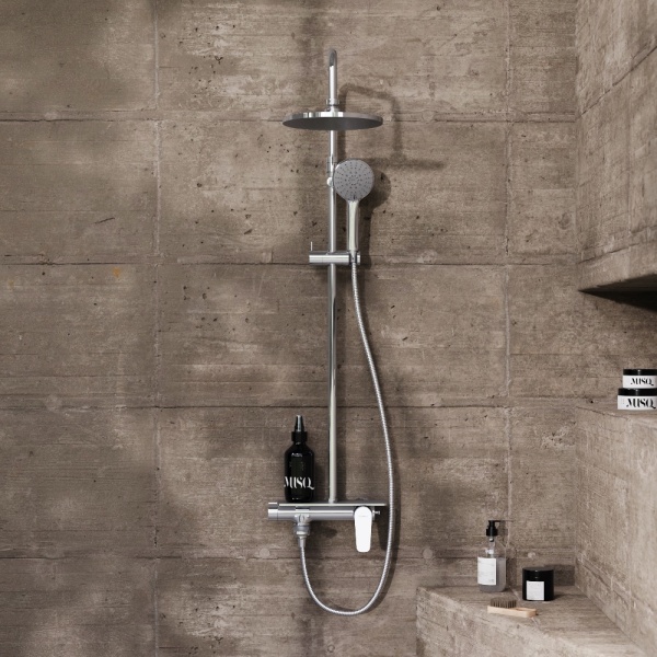 Душевая система со смесителем Damixa Jupiter 977730000 монтаж настенная без термостата хром