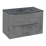 Тумба  подвесная Vincea Mia VMC-2MC750BT 75 см  2 ящика цвет Beton 