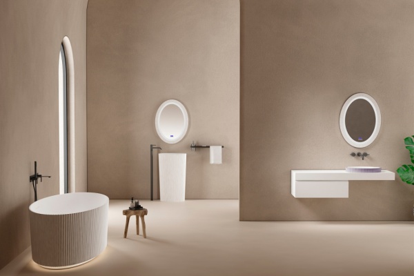 Раковина накладная овальная Abber STEIN AS2603Violett искусственный камень цвет фиолетовый