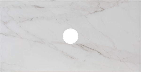 Столешница для ванной Allen Brau Reality 1.32024.M 91 см керамогранит, цвет белый