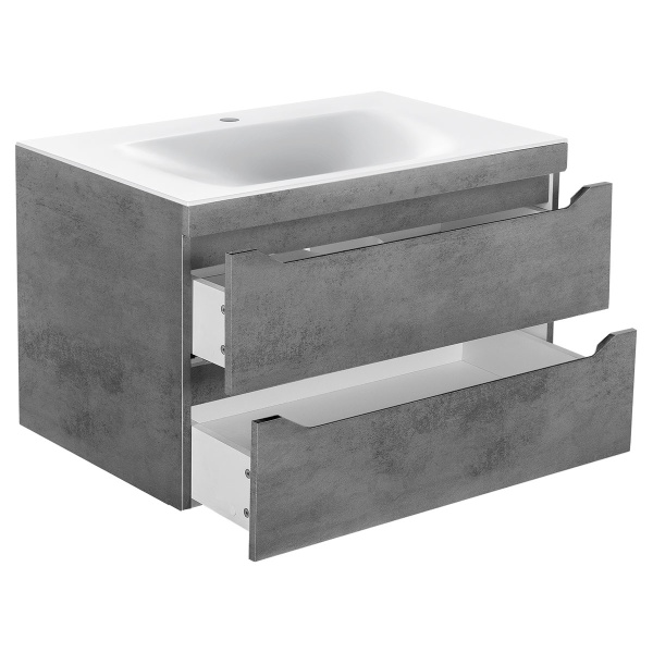 Тумба  подвесная Vincea Fine VMC-2F800BT 80 см  2 ящика цвет Beton 