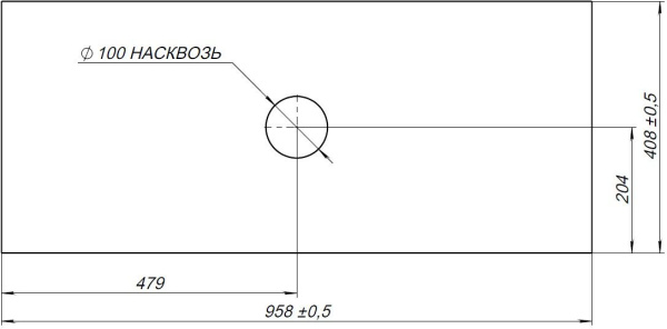 Столешница для ванной Allen Brau Priority 1.31011.G-S 95.8 см керамогранит, цвет серый