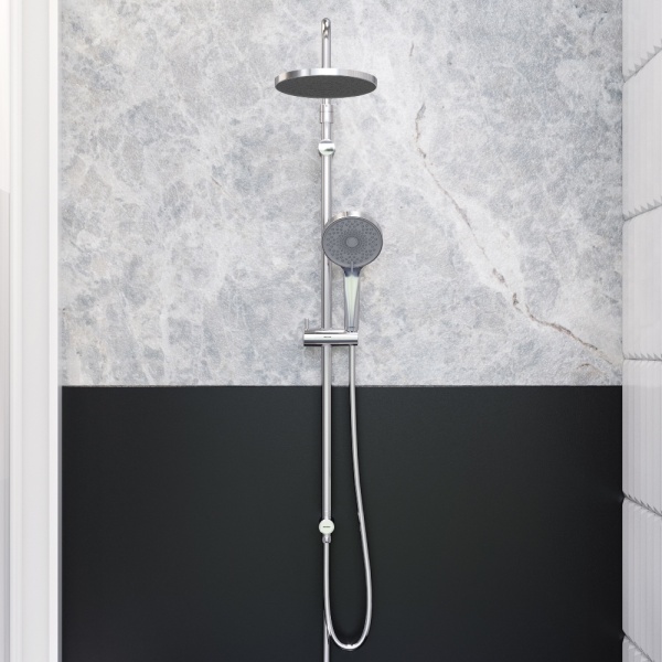 Душевая система без смесителя Damixa Apollo 947000000 монтаж настенная  хром