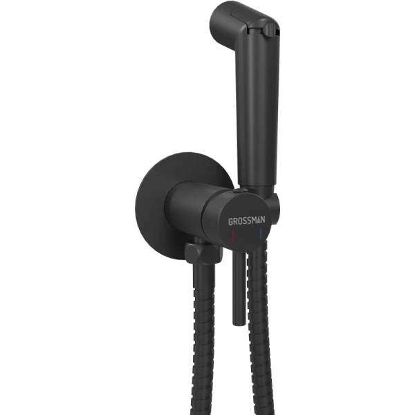 Гигиенический душ Grossman Solis 502.K35.07.210 встраиваемый в стену черный матовый