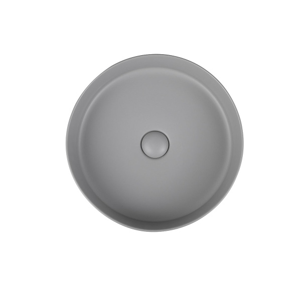 Раковина накладная круглая Vincea  VBS-216MG фарфор цвет серый матовый