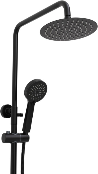 Душевая система со смесителем Allen Brau Eclipse 3.0 5.E1A11-31 монтаж настенная с термостатом черный матовый