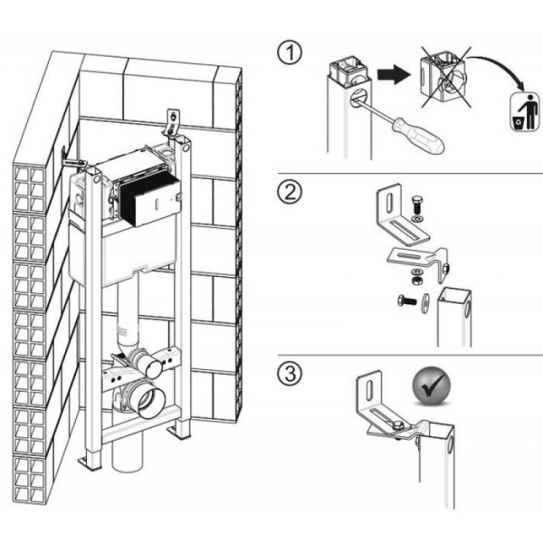 Инсталляция для унитаза OLI Quadra 886667 