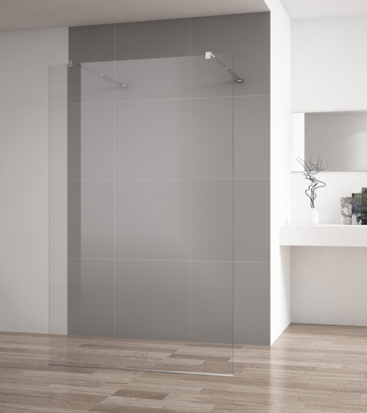 Душевая перегородка Cezares Liberta LIBERTA-L-2-115-C-Cr 115 см, стекла прозрачные, профиль хром