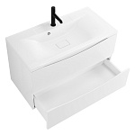 Тумба под раковину подвесная BelBagno Marino MARINO-900-2C-SO-BL-P 90 см  2 ящика цвет Bianco Lucido 