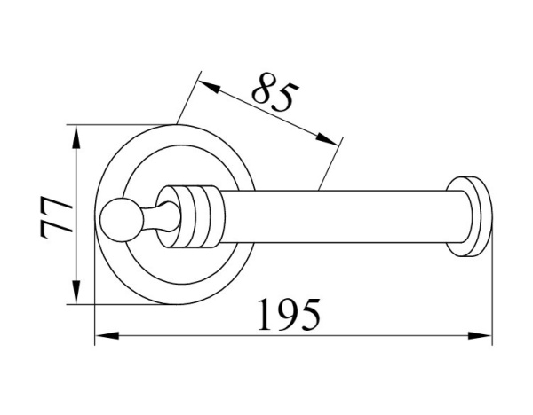 Держатель для туалетной бумаги Boheme Hermitage 10395 настенный Chrome