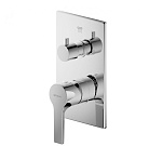 Смеситель для душа Bravat Prolate P69219CP-2-ENG встраиваемый в стену 
без термостата хром