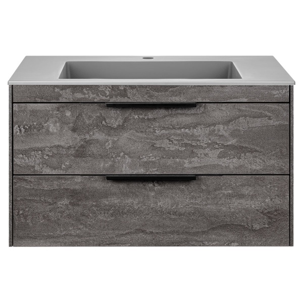 Тумба  подвесная Vincea Chiara 2D VMC-2C2800GS 80 см  2 ящика цвет G.Stone 