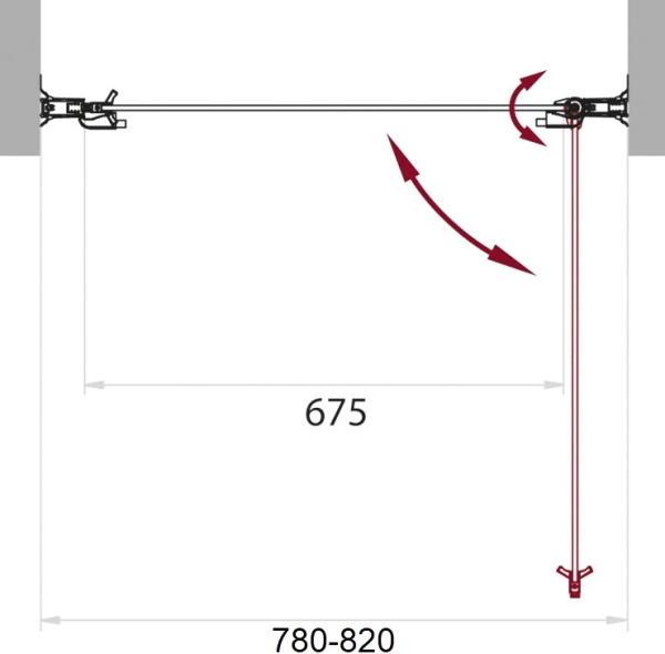 Душевая дверь BelBagno Sela SELA-B-1-80-C-Cr 80 см стекла прозрачные, профиль хром