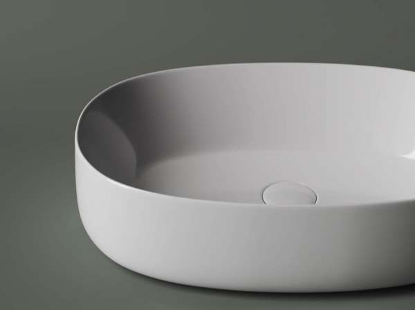 Раковина накладная овальная Ceramica Nova Element CN5023 фарфор цвет белый