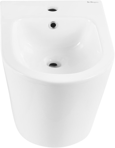 Биде подвесное BelBagno Flay-R BB053BH фаянс, цвет белый