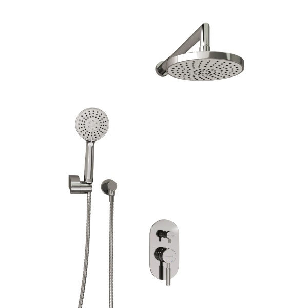 Душевая система со смесителем Wasserkraft  A14129 монтаж встраиваемая в стену без термостата хром