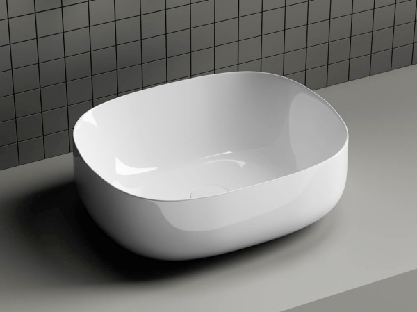Раковина накладная овальная Ceramica Nova Element CN6018 фарфор цвет белый