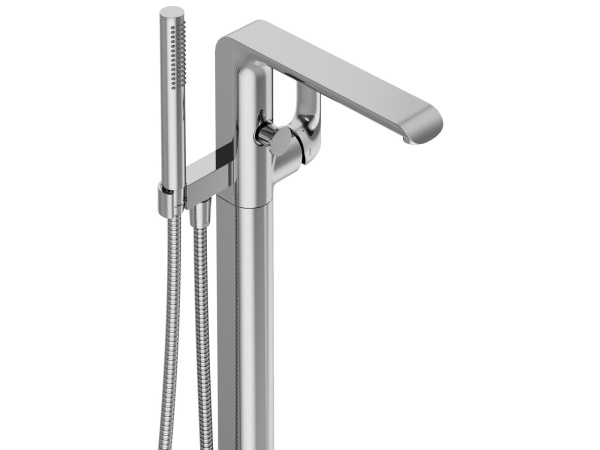 Смеситель для ванны Ravak Flat X070440 напольный 
без термостата хром