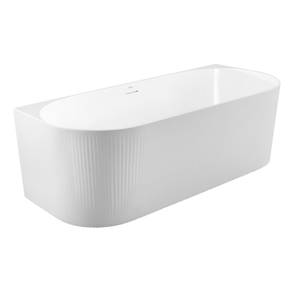 Акриловая ванна пристенная BelBagno  BB412-1700-800 170x80 овальная цвет белый