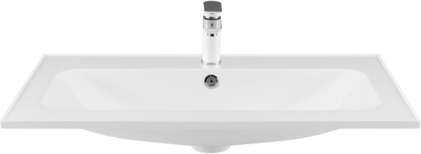 Раковина мебельная прямоугольная Aquanet Арт 00318928 литьевой мрамор цвет белый