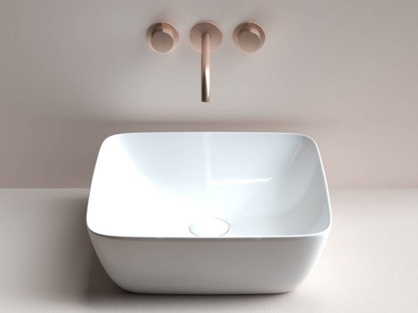 Раковина накладная квадратная  Ceramica Nova Form CN2002 фарфор цвет белый