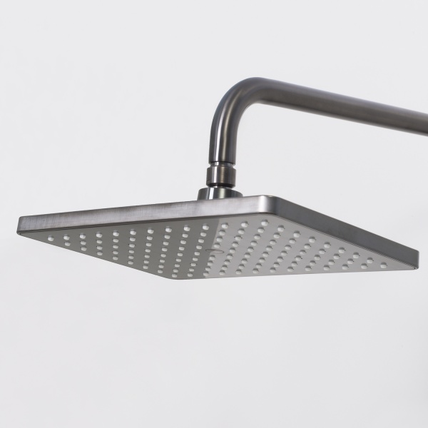 Душевая система со смесителем Wasserkraft Wiese A18401 монтаж настенная без термостата оружейная сталь