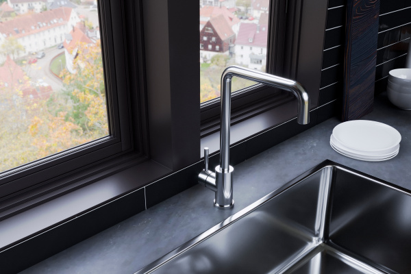 Смеситель для кухни Damixa Merkur 710720000 с подключением к фильтру хром