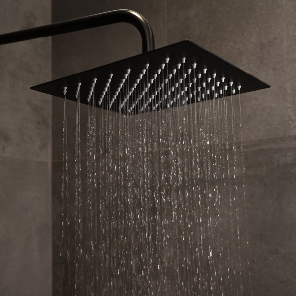 Душевая система со смесителем Wasserkraft  A27701 монтаж настенная без термостата черный