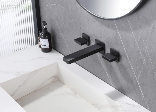 Смеситель для раковины Abber Daheim AF82122B черный матовый