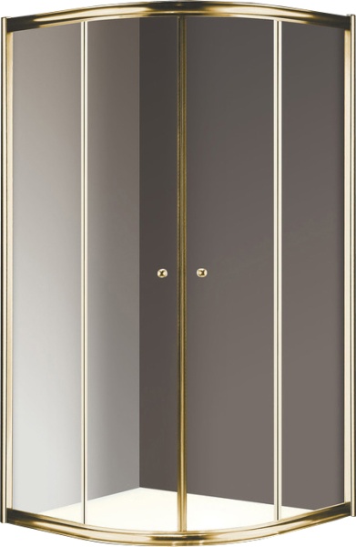 Душевой угол Cezares Giubileo GIUBILEO-R-2-90-SCORREVOLE-C-G четверть круга  стекла , профиль 