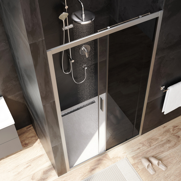 Душевая дверь Am.Pm Gem W90G-110-1-195MG 110 см стекла тонированные прозрачные, профиль хром