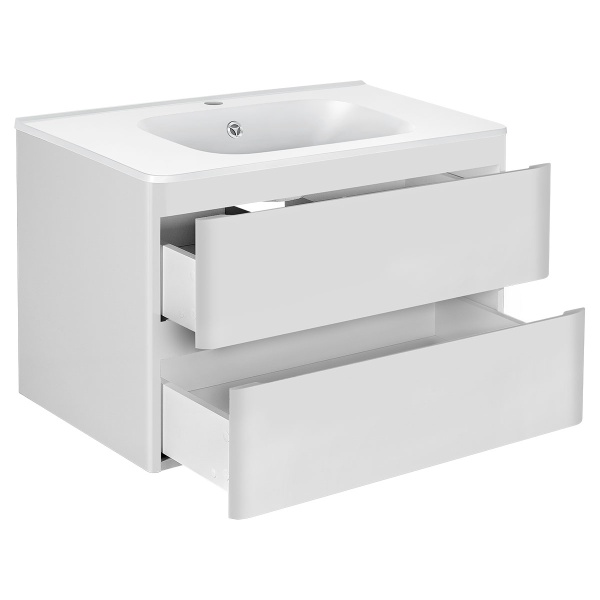 Тумба  подвесная Vincea Vico VMC-2V800GW 80 см  2 ящика цвет G.White 