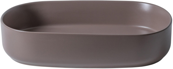 Раковина накладная овальная Allen Brau Fantasy 4.11022.TP керамика цвет коричневый