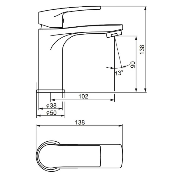 Смеситель для раковины Damixa Eclipse 2.0 480210000 хром
